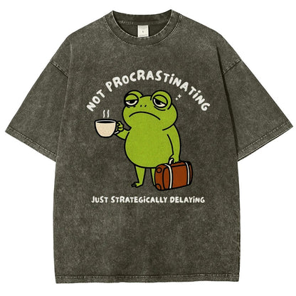 Not Procrastinating Vintage Distressed T-shirt