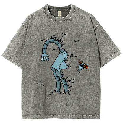 Bite My Shiny Metal Thing Vintage Distressed T-shirt