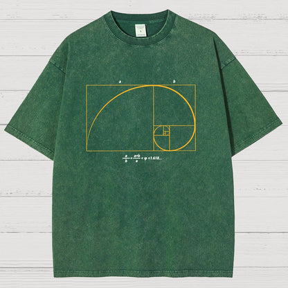 Fibonacci Shirt ∙ Math Art ∙ Science Engineer Vintage Distressed T-shirt