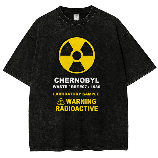 Chernobyl Warning Vintage Distressed T-shirt