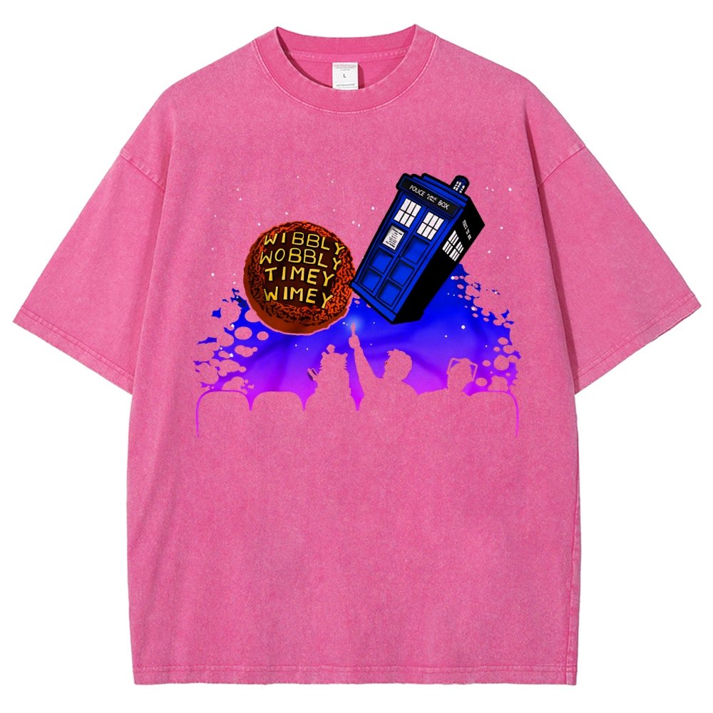 Wibbly Wobbly Timey Wimey   Vintage Distressed T-shirt