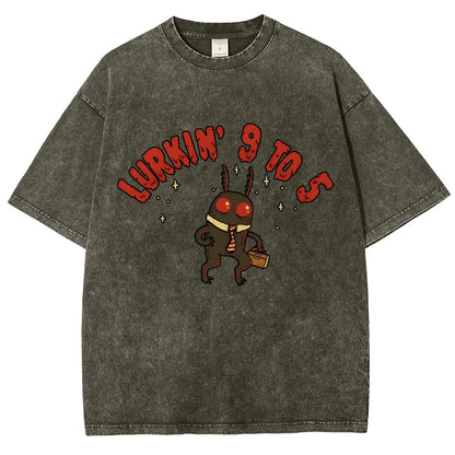 Mothman's Day Job Vintage Distressed T-shirt