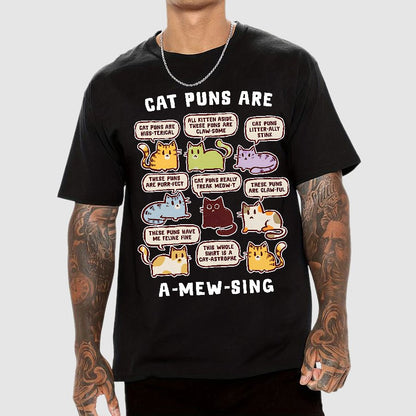 Cat Puns Are A-Mew-sing Geek T-Shirt