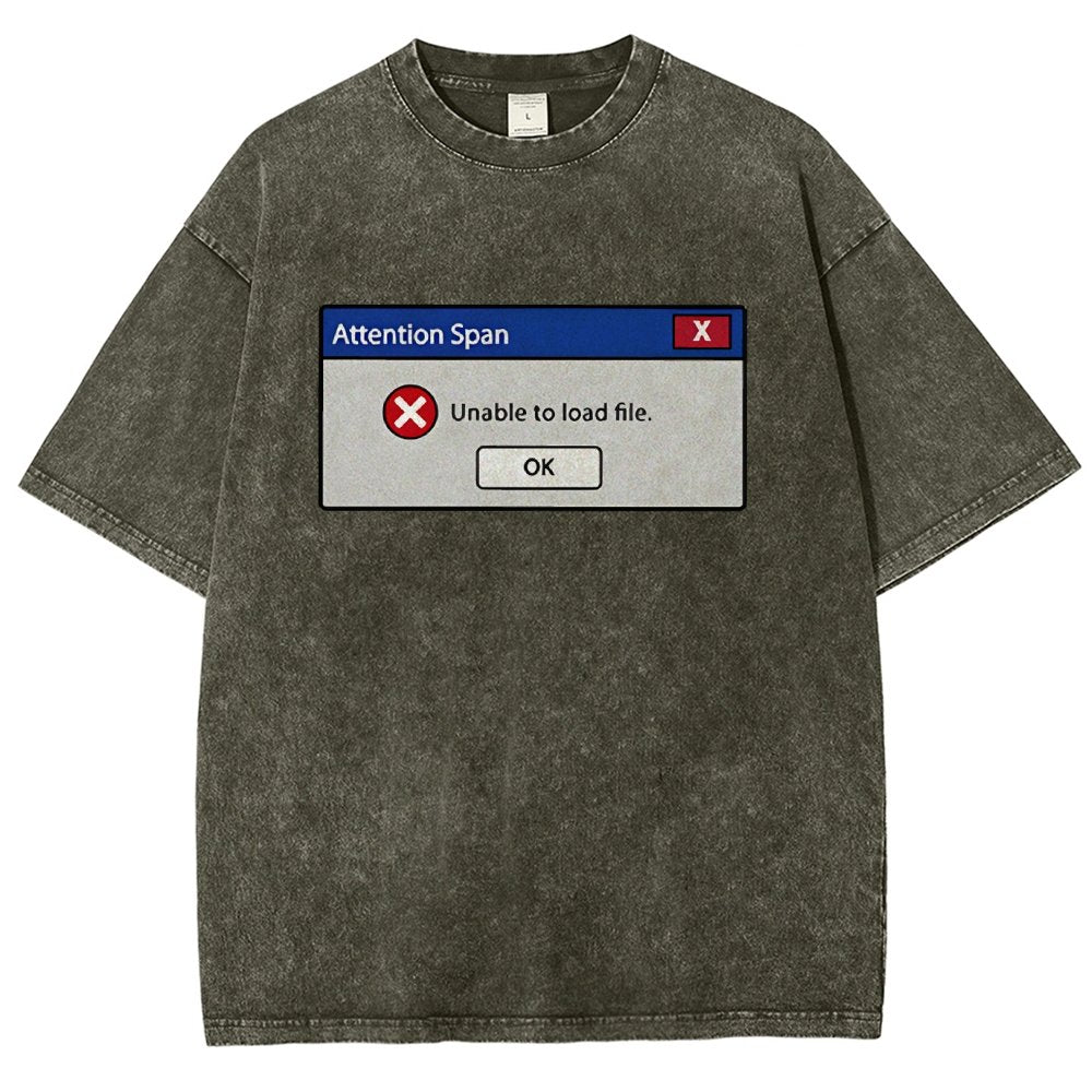 Attention Span Not Loading Vintage Distressed T-shirt