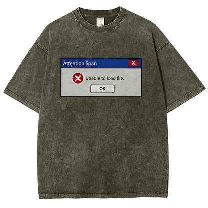 Attention Span Not Loading Vintage Distressed T-shirt