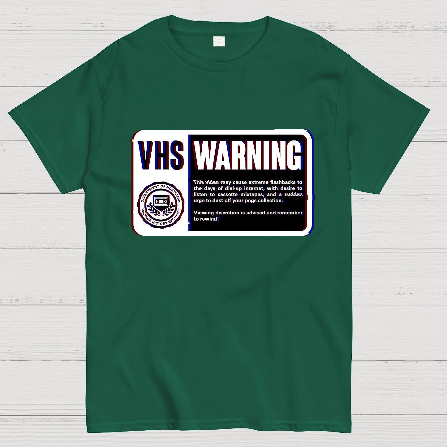 VHS Nostalgia Warning Buy Now Geek T-Shirt