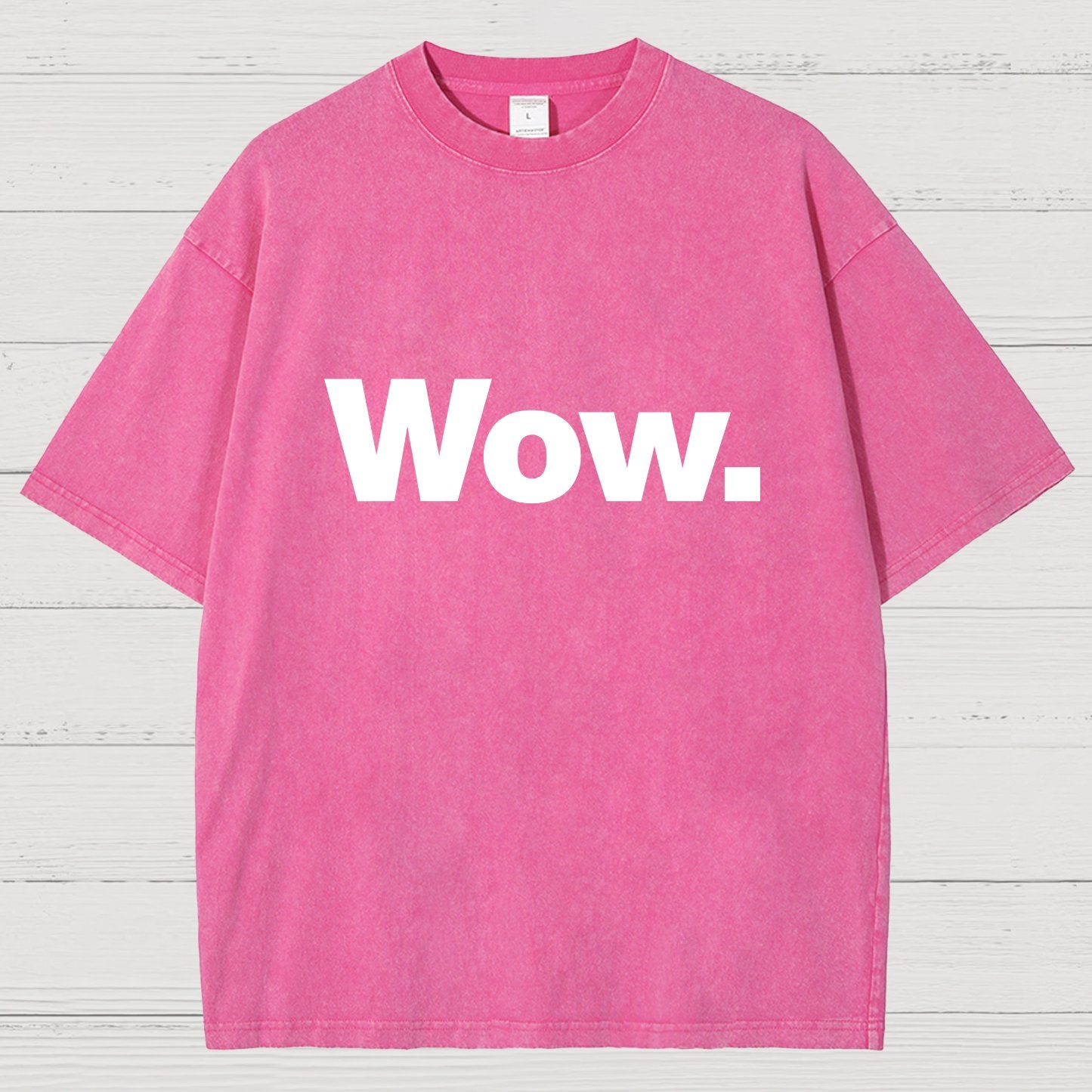 Wow. Classic Vintage Distressed T-shirt