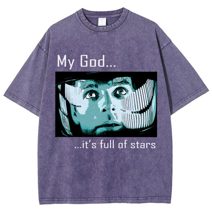My God t's full of stars! Vintage Distressed T-shirt