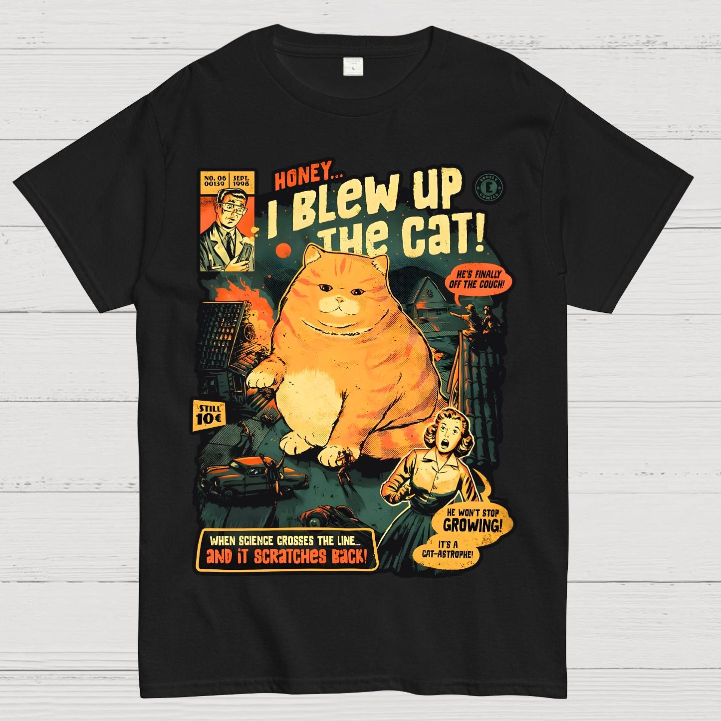 Honey I Blew Up The Cat Geek T-Shirt