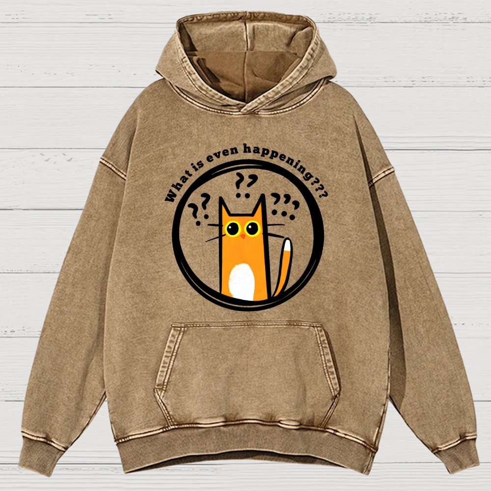What is Even Happening Vintage Distressed Hoodie