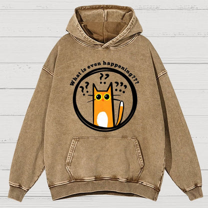 What is Even Happening Vintage Distressed Hoodie
