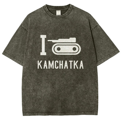 I Love Kamchatka Vintage Distressed T-shirt