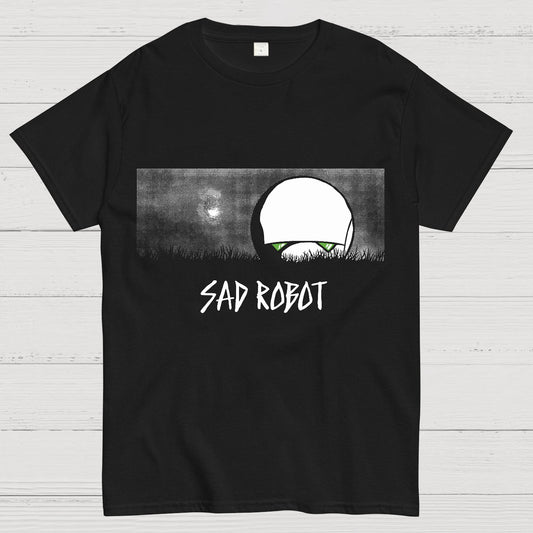 Sad Robot Geek T-Shirt