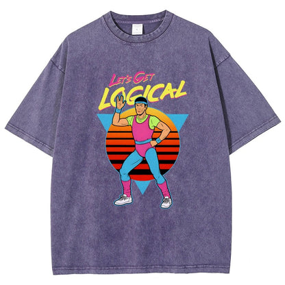 Let's Get Logical Vintage Distressed T-shirt