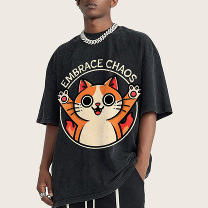 Embrace Chaos Vintage Distressed T-shirt
