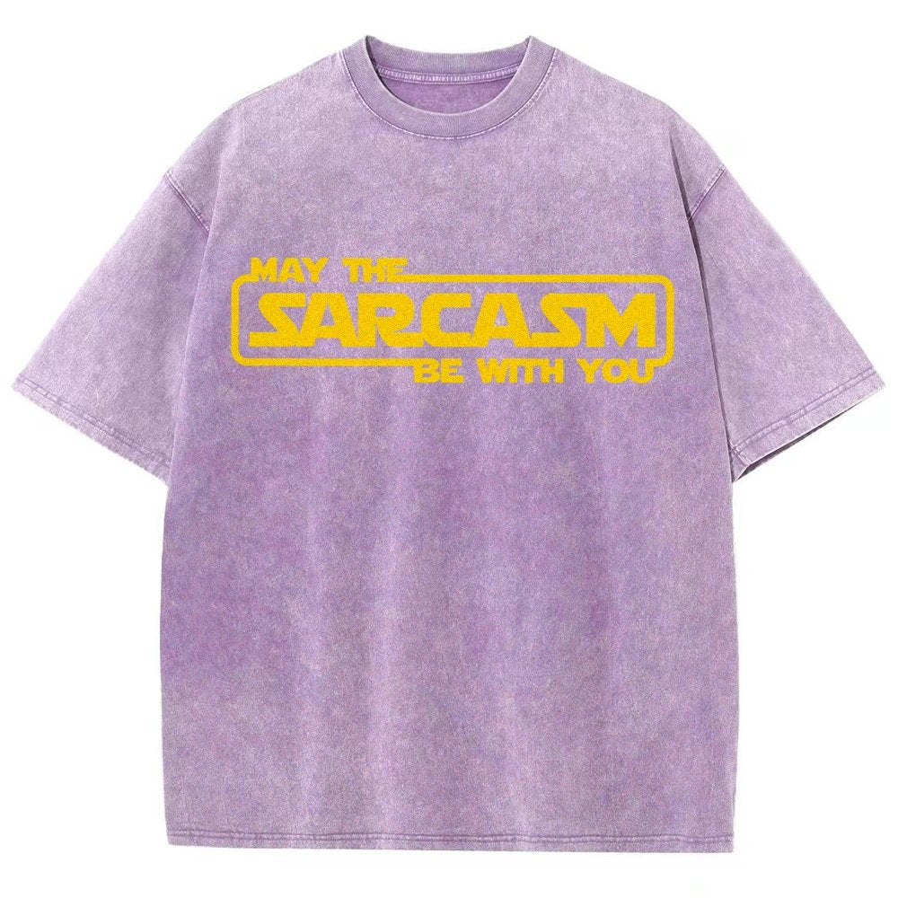 May The Sarcasm Be With You Vintage Distressed T-shirt