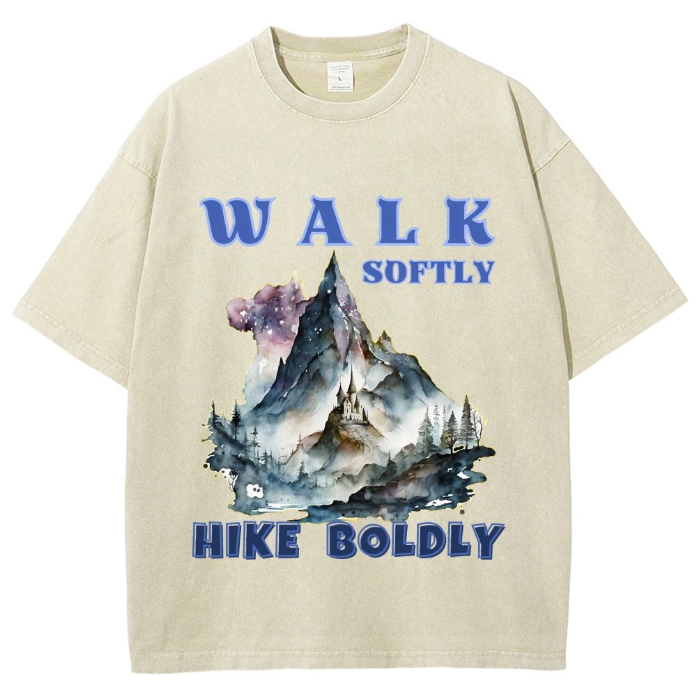 Walk Softly, Hike Boldly. More You Hike Vintage Distressed T-shirt
