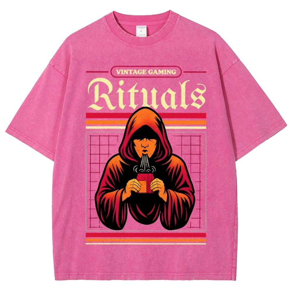 Vintage Gaming Rituals Buy Now Vintage Distressed T-shirt