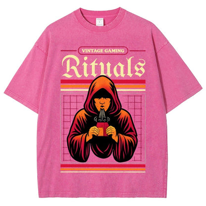 Vintage Gaming Rituals Buy Now Vintage Distressed T-shirt
