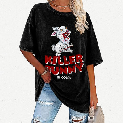 The Killer Bunny Vintage Distressed T-shirt