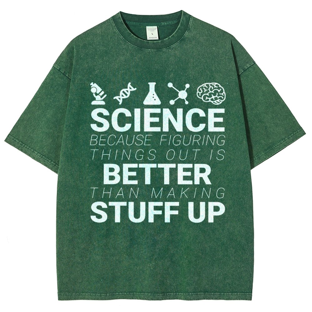 Science Because figuring things out Vintage Distressed T-shirt
