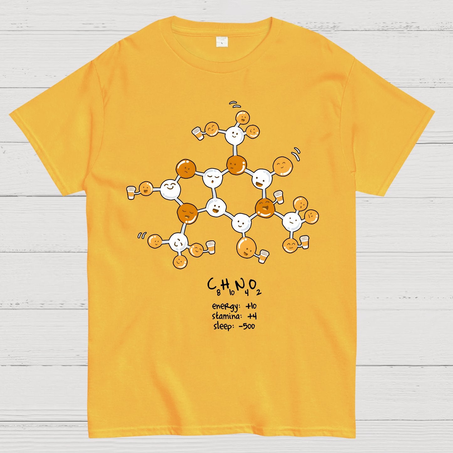 Caffeine Power Up Geek T-Shirt