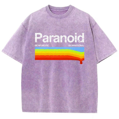 Paranoid Be Irrational Be Neurotic Vintage Distressed T-shirt