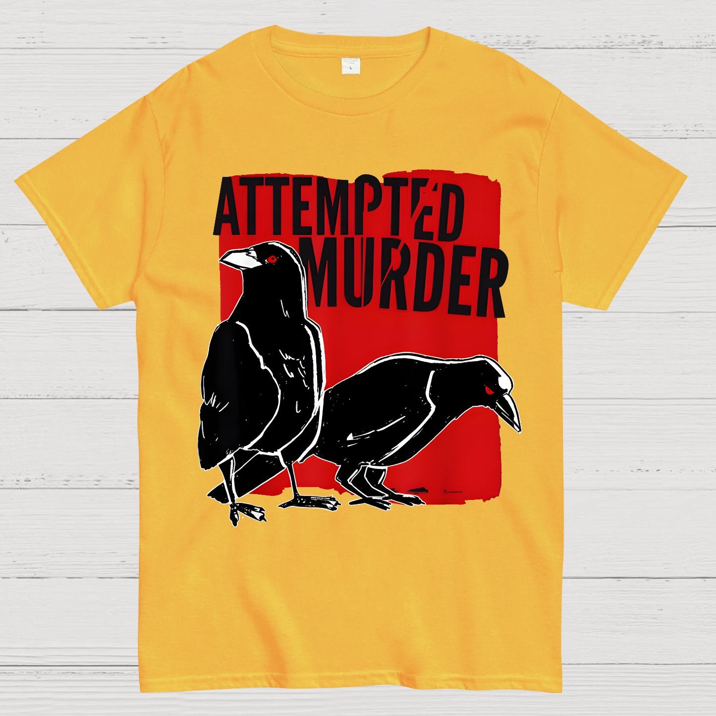 Attempted Murder Crow Geek T-Shirt