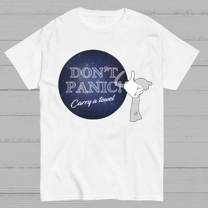 Don't Panic Grab a Towel！Geek T-Shirt