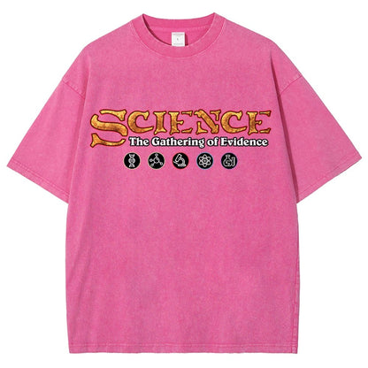 Science The Gathering of Evidence Vintage Distressed T-shirt