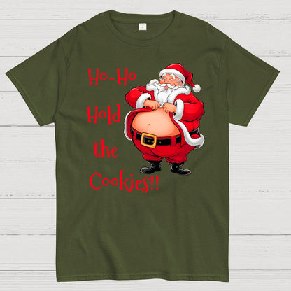 Christmas Fat Santa Geek T-Shirt