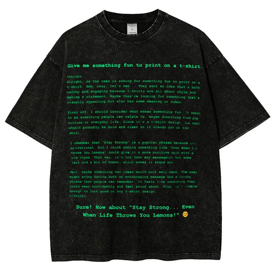 DeepSeek-R1 is Not Good at T-shirts Vintage Distressed T-shirt
