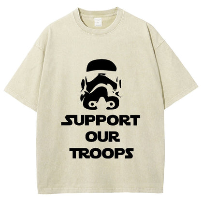 Support Our Troops Vintage Distressed T-shirt