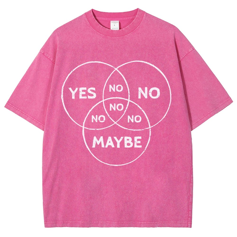 Venn In Doubt, say no. Vintage Distressed T-shirt