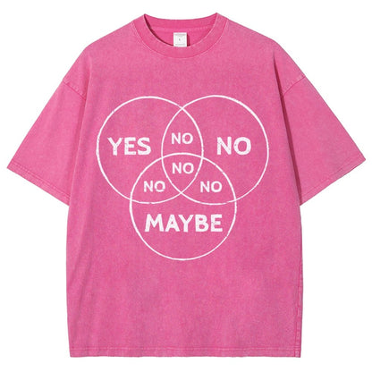 Venn In Doubt, say no. Vintage Distressed T-shirt