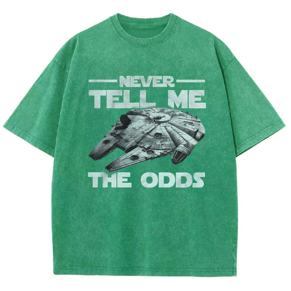 Never tell me the odds Vintage Distressed T-shirt