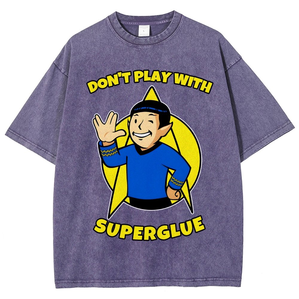 Don't Play With Superglue Vintage Distressed T-shirt