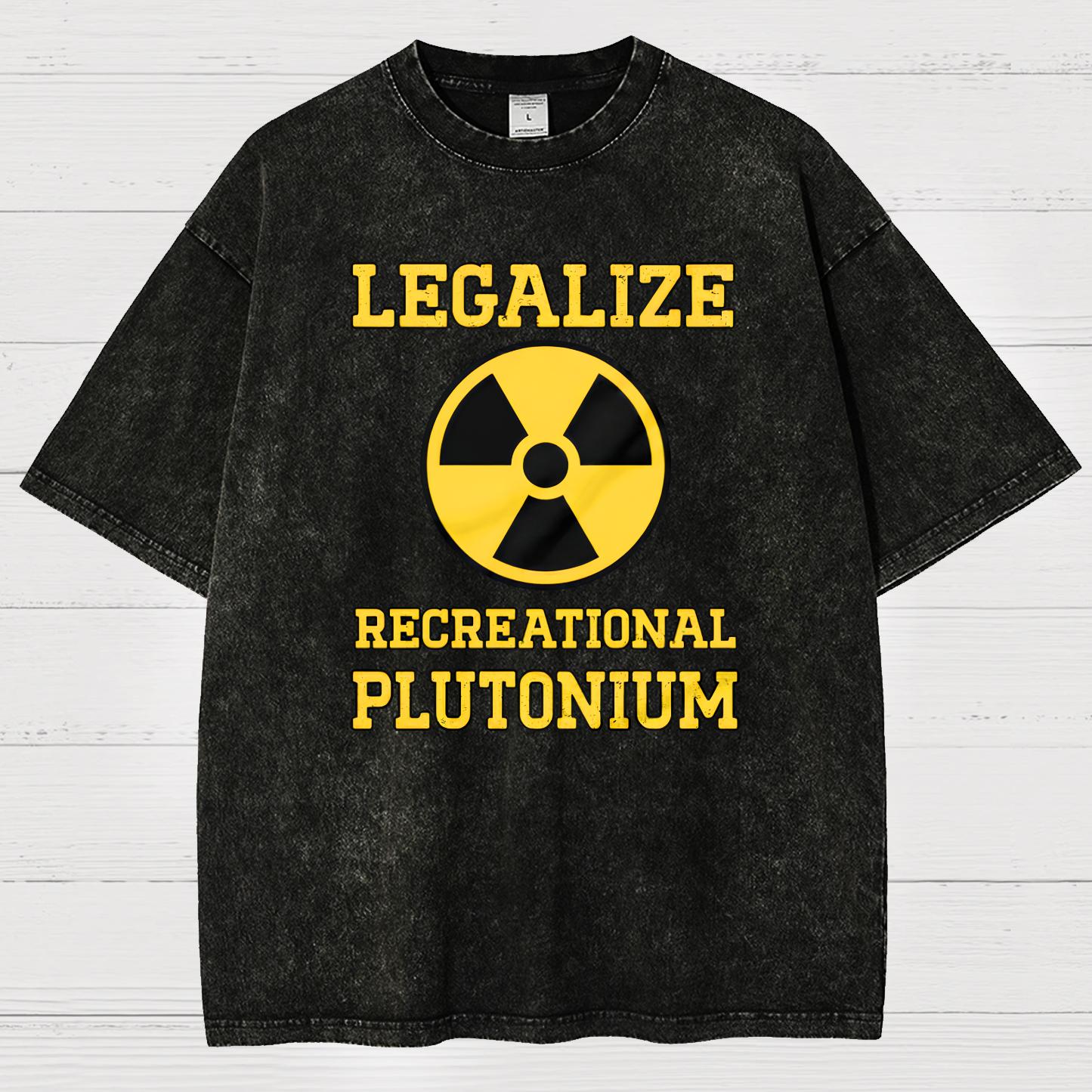 Legalize Recreational Plutonium Vintage Distressed T-shirt