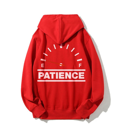 funny patience Printed Back Unisex Cotton Hoodie