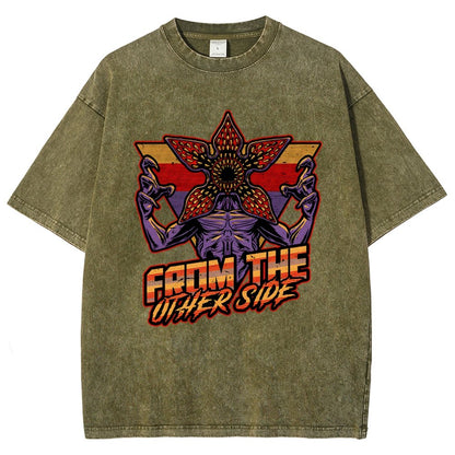 Dimensional Monster Vaporwave Vintage Distressed T-shirt