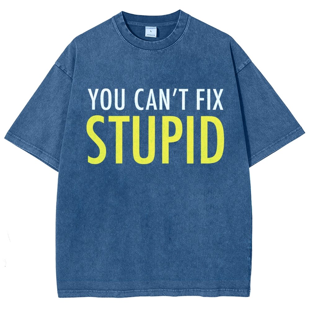 You Can’T Fix Stupid Vintage Distressed T-shirt