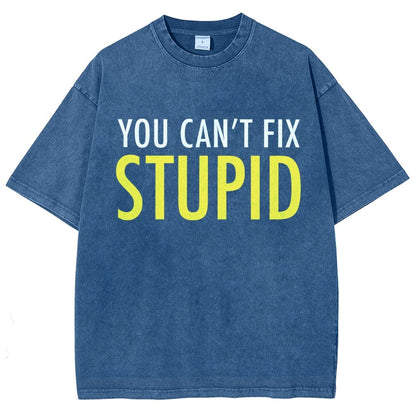 You Can’T Fix Stupid Vintage Distressed T-shirt