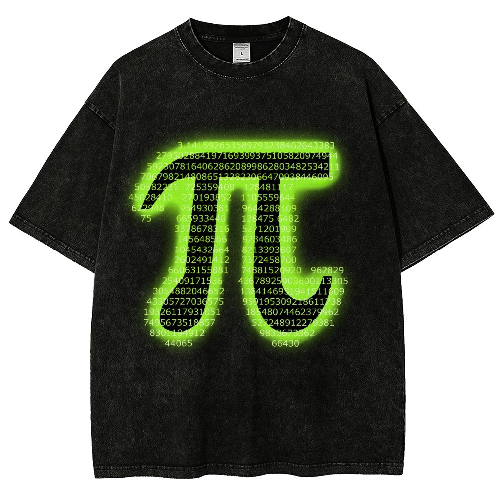 Pi Vintage Distressed T-shirt