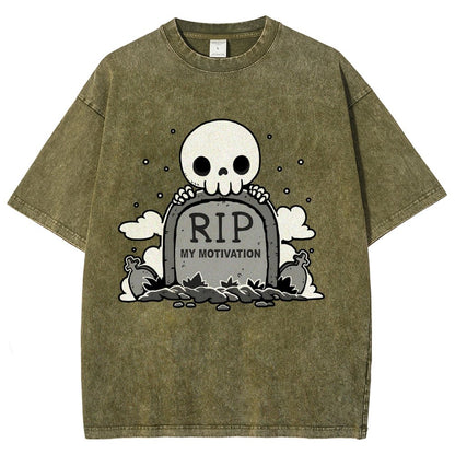 Rip My Motivation Vintage Distressed T-shirt