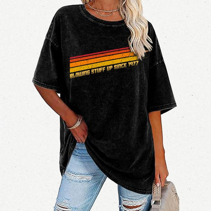 Blowing Stuff Up Since 1977 Vintage Distressed T-shirt