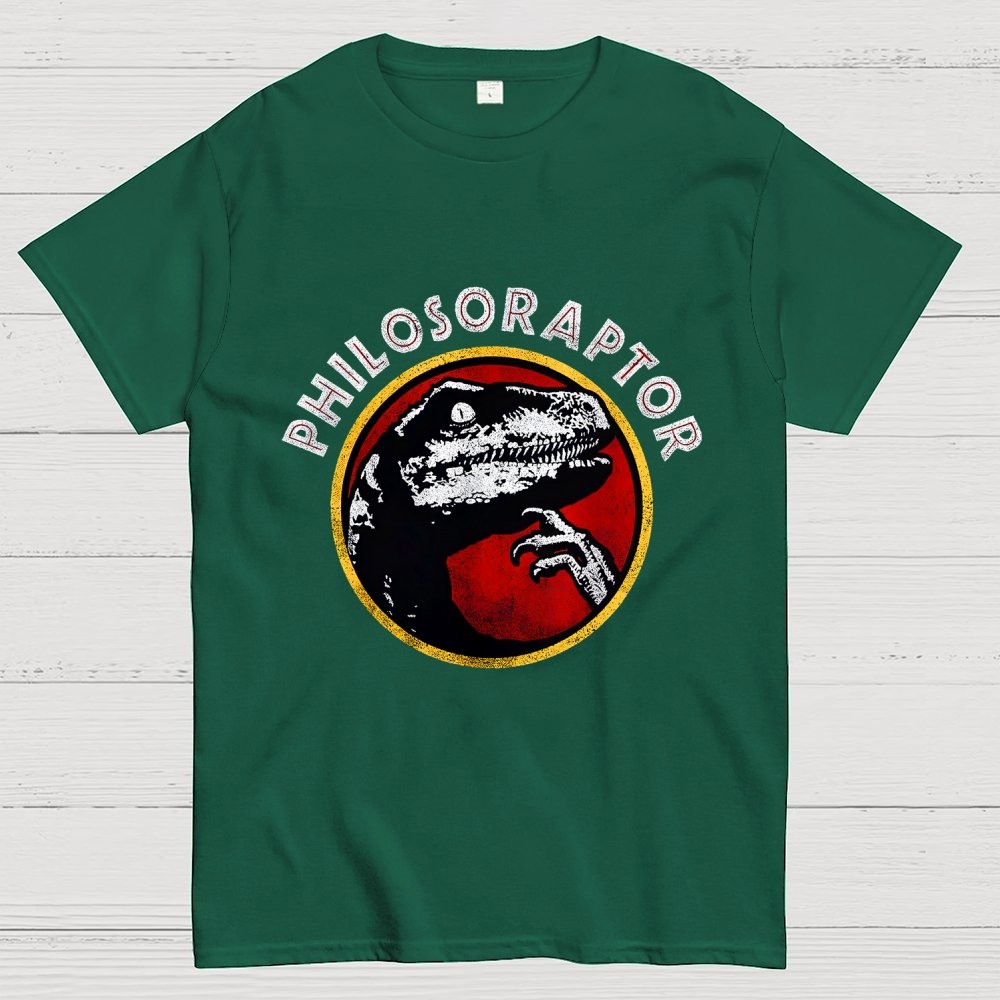 Philosoraptor Meme Funny Velociraptor Dinosaur Geek T-Shirt