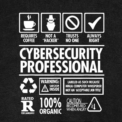 Cybersecurity Professional Vintage Distressed Hoodie