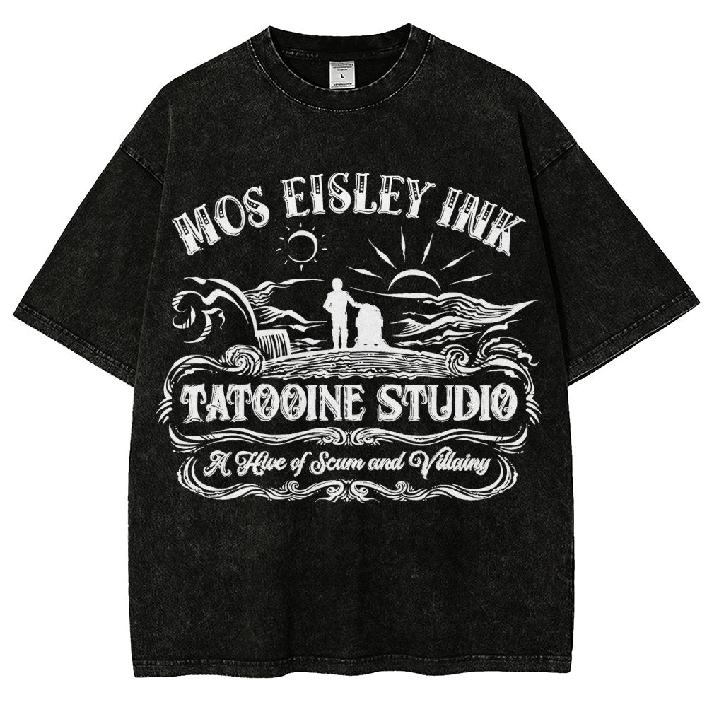 Tattoo-ine Studio Vintage Distressed T-shirt