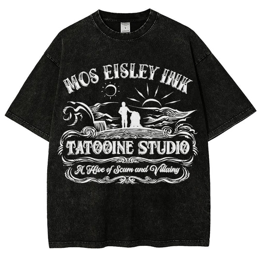 Tattoo-ine Studio Vintage Distressed T-shirt