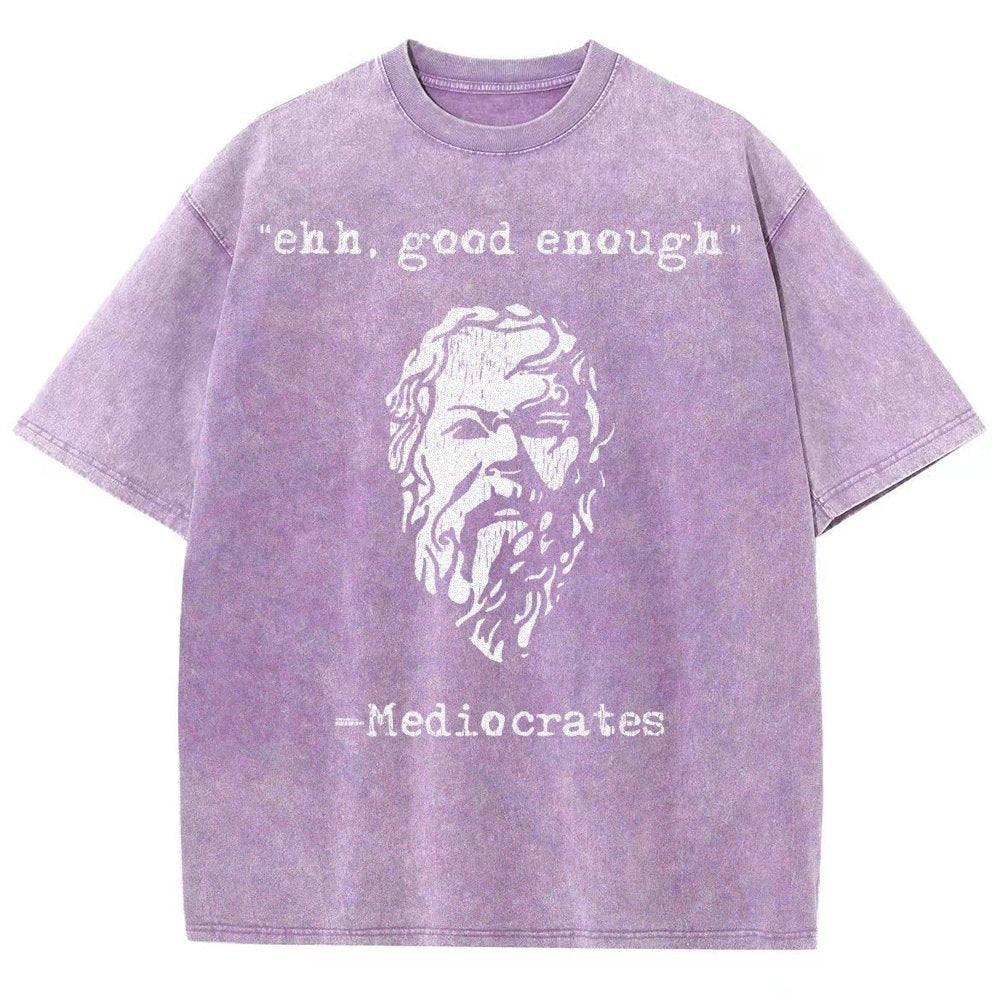 Mediocrates eh Good Enough Vintage Distressed T-shirt